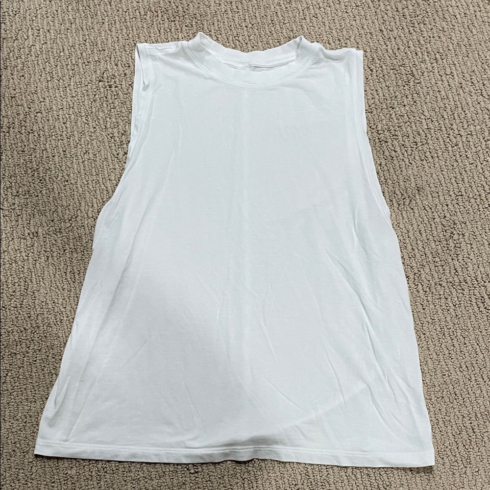 LULULEMON plain white tank top - size 10